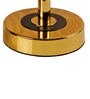 Black Metal Shade Table Lamp with Gold Base