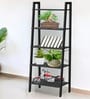Black Shelf Planter Stand