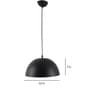 Servia Black Metal Hanging Light