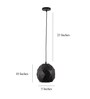 Black Metal Single Hanging Light