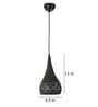 Abrax Black Metal Hanging Light