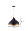 Uniquely Black Metal Hanging Light