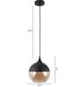 Zac Black Metal Hanging Light