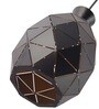 Opaline Black Metal Hanging Light