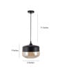 Marmor Black Metal Hanging Light