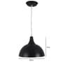 Black Metal Single Hanging Light