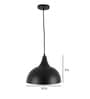 Emilia Black Metal Hanging Light