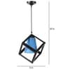 Rhombus Black Metal Hanging Light