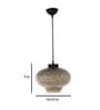 Naeva Black Metal Hanging Light