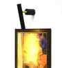 Black Metal Single Spot Wall Light   Adjustable LED Fixture