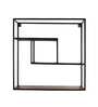 Black Metal Square Wall Shelf