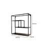 Black Metal Square Wall Shelf