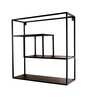 Black Metal Square Wall Shelf