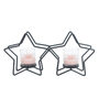 Black Metal Star Shaped Candle Holder