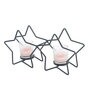Black Metal Star Shaped Candle Holder