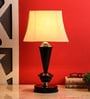 Otto Beige Fabric Shade Night Lamp With Metal Base
