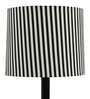 Hamilton Offwhite & Black Cotton Shade Night Lamp With Iron Base