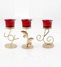 Black Metal Tealight Candle Holders Set Of 3