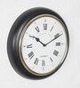 Black Metal Traditional Wall Wall Clock