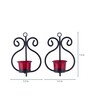 Black Metal Venus Wall Candle Holder