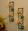 Black Metal Volga Wall Candle Holder