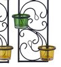 Black Metal Volga Wall Candle Holder