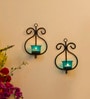 Black Metal Mylo Wall Candle Holder