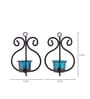 Black Metal Mylo Wall Candle Holder