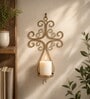 Black Metal Wall Candle Holder