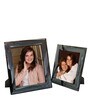 Black Metal Wall Hanging/Table Top Photo Frames, Set of 2