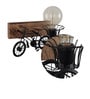 Wood & Metal Novelty Wall Light (Black)