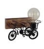 Wood & Metal Novelty Wall Light (Black)
