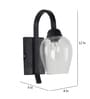 Hamilton Black Metal Wall Sconces