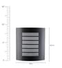 Claude Black Metal Flush Mount Wall Light