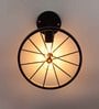 Bezalel Metal Novelty Wall Light (Black)