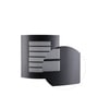Claude Black Metal Flush Mount Wall Light