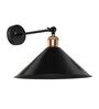 Century Black Metal Wall Sconces
