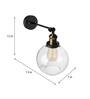 Hexa Black Metal Wall Sconces