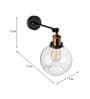 Magnum Black Metal Wall Sconces