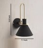 Honor Black Metal Wall Light