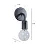 Castle Black Metal Wall Sconces