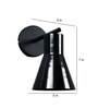Romonov Black Metal Wall Sconces