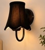 Black Metal Wall Mounted Light   Black Cotton Shade | Office & Bedroom