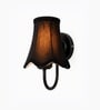 Black Metal Wall Mounted Light   Black Cotton Shade | Office & Bedroom