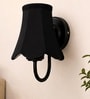 Black Metal Wall Mounted Light   Black Cotton Shade | Office & Bedroom