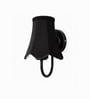 Black Metal Wall Mounted Light   Black Cotton Shade | Office & Bedroom