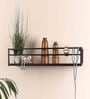 Black Metal Wall Shelf
