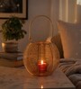 Black Metal Wire Lantern Candle Holder
