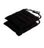 Black Microfiber Filled 16 X 16 Inch Set of 2 Chair Pads