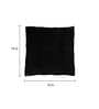Black Microfiber Filled 16 X 16 Inch Set of 2 Chair Pads